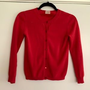 Crewcuts red cardigan sweater. Size 12.